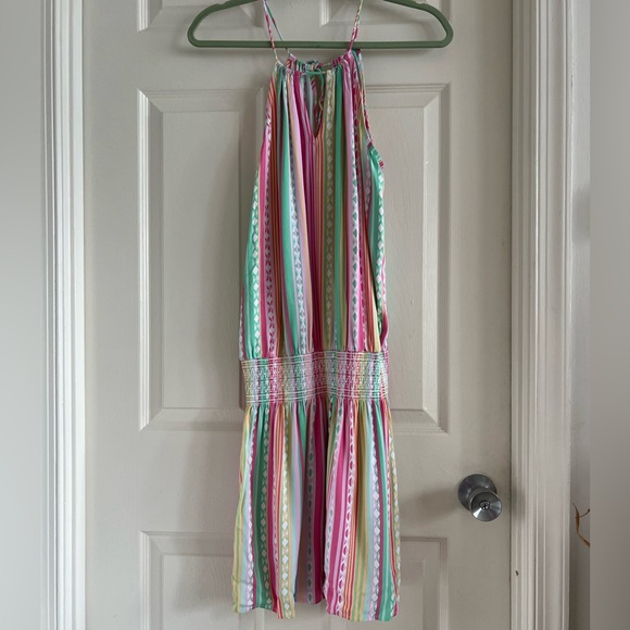 Southern Tide pastel colored drop waist dress. Halter style. EUC! Size small. - Picture 1 of 9